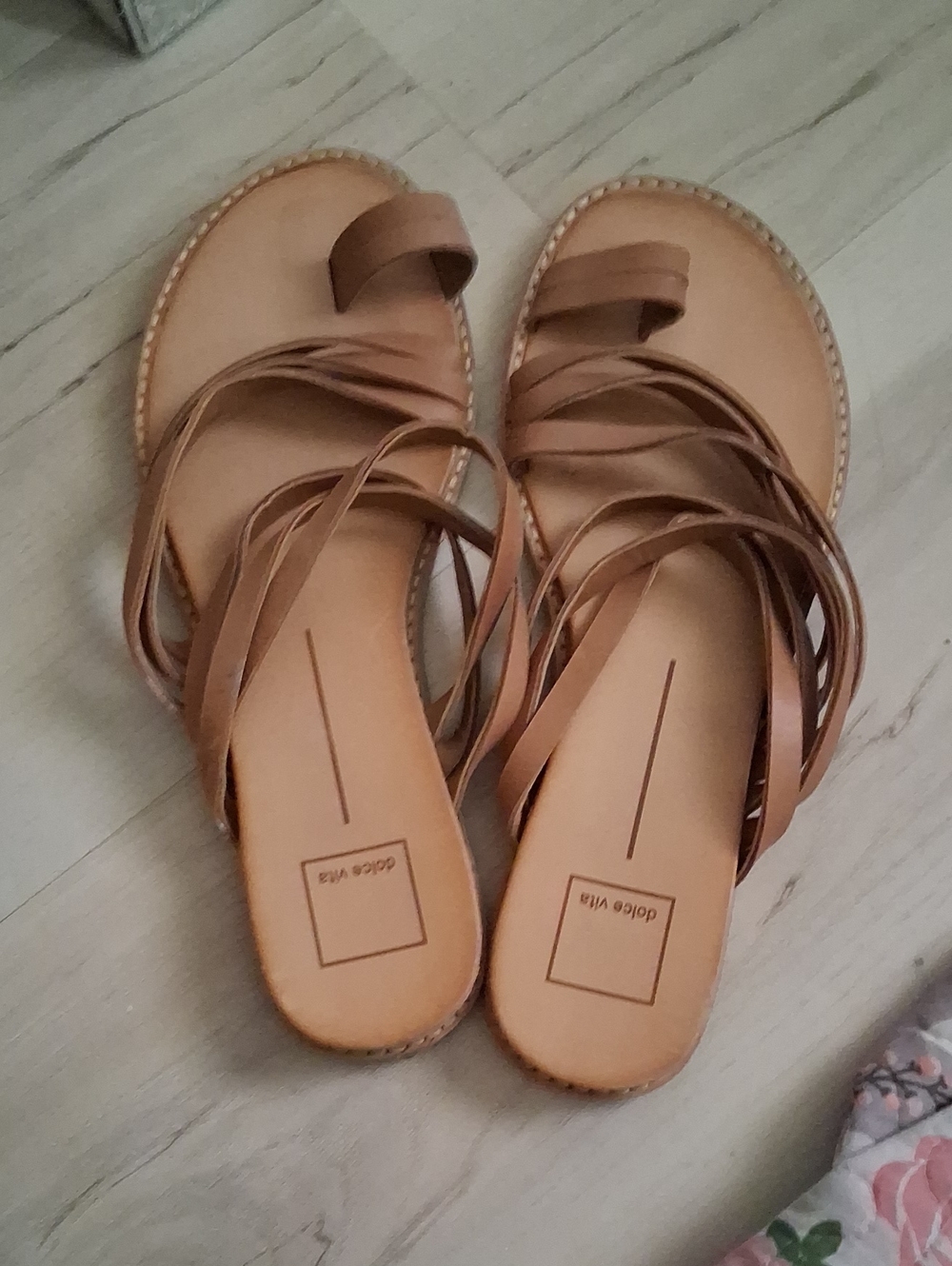 Dolce Vita Leather Sandals 10